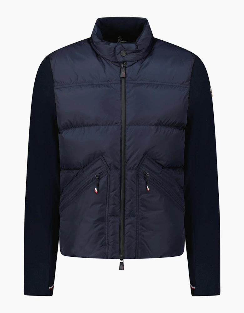 Moncler Grenoble Padded Cardigan in Navy