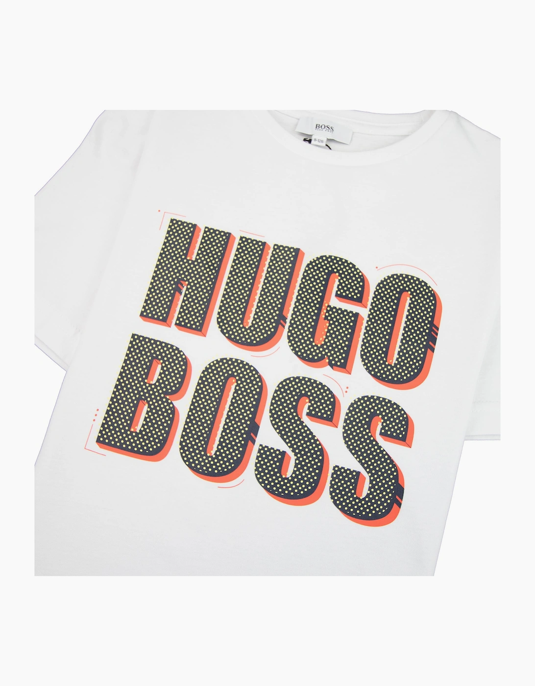 Hugo Boss Kids Polka Dot Logo T-shirt White