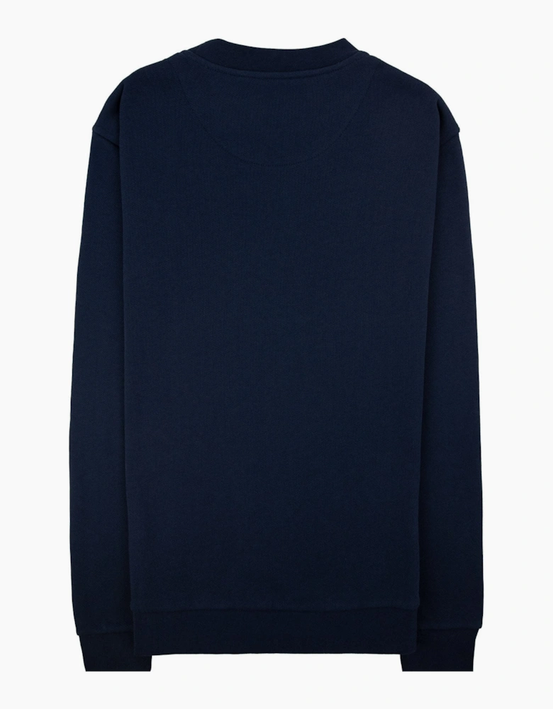 Aquascutum Cc Shoulder Crewneck Fleece Navy 11