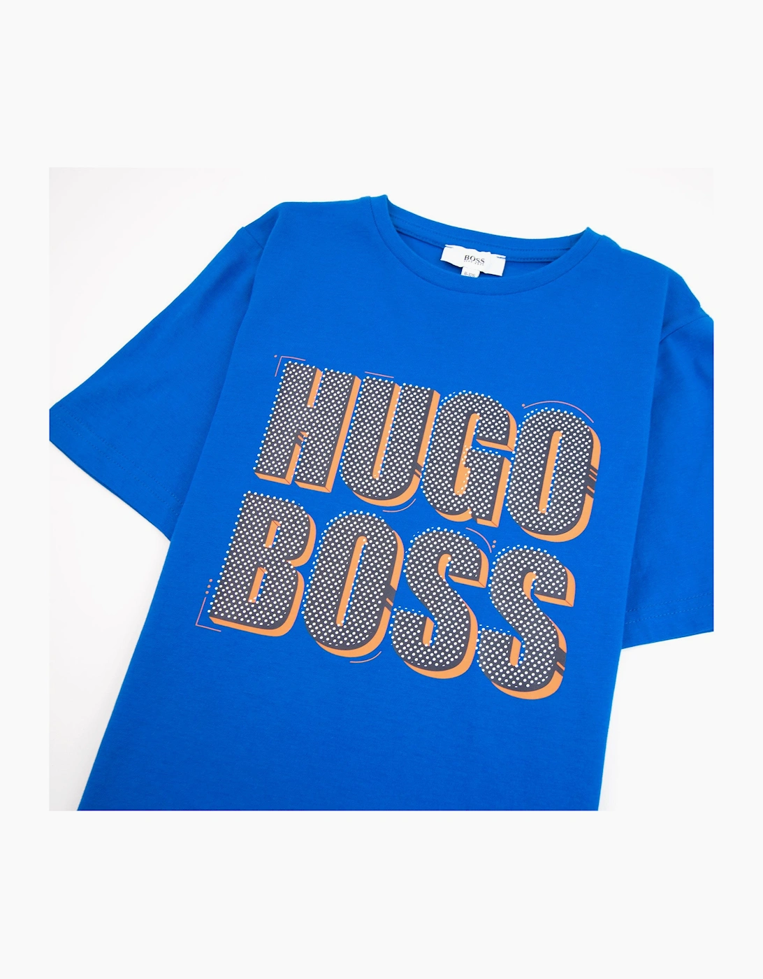Hugo Boss Kids Polka Dot Logo T-shirt Blue