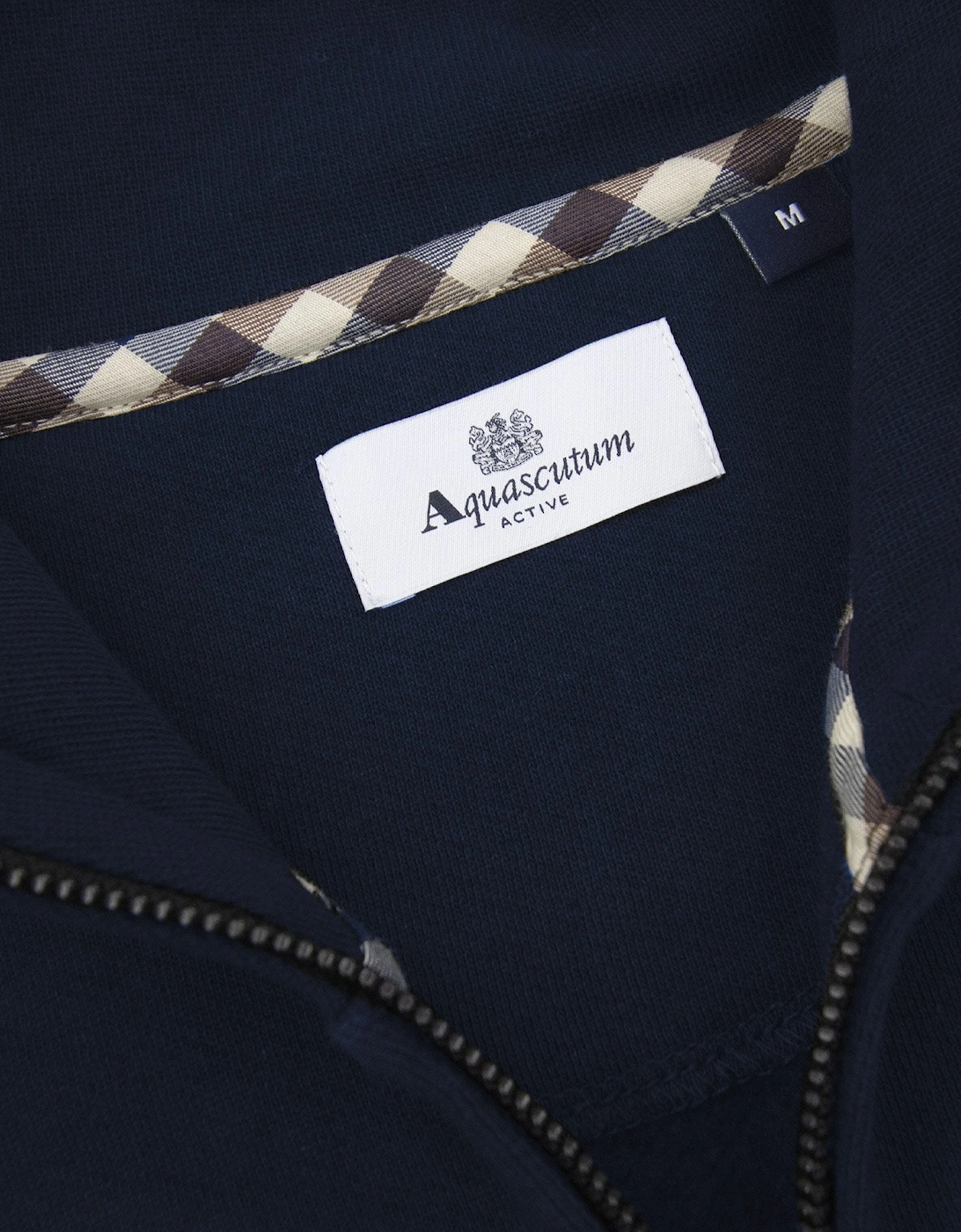 Aquascutum Cc Shoulder 1/4 Zip Sweatshirt Navy 11