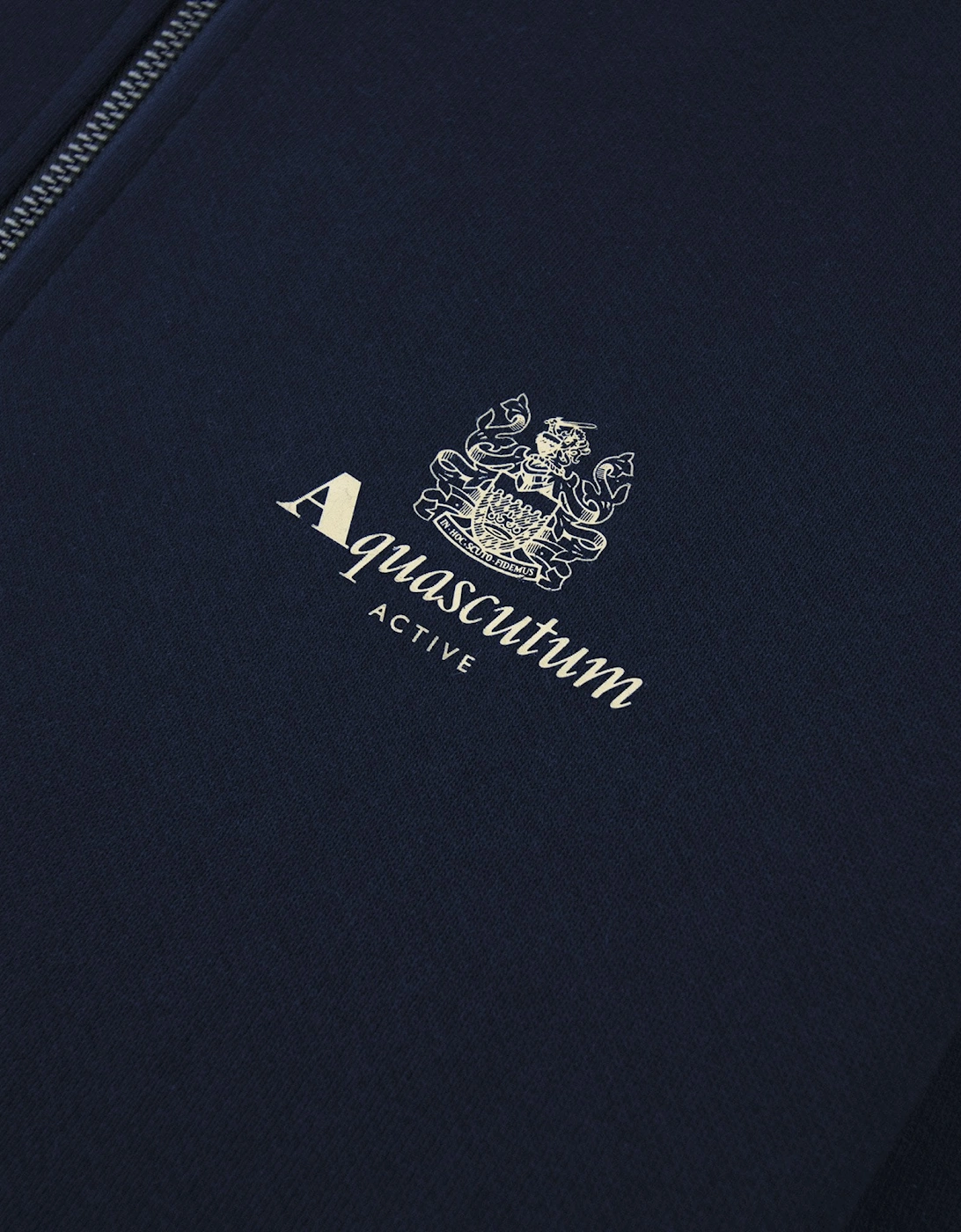 Aquascutum Cc Shoulder Fz Fleece Funnel Neck Navy 11