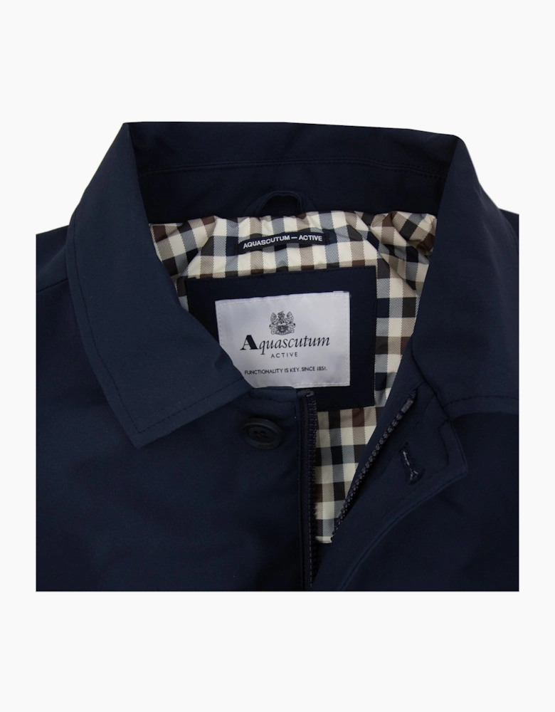 Aquascutum Shell Active Mid Trench Coat Navy 11
