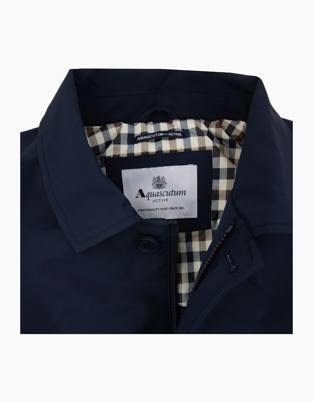 Aquascutum Shell Active Mid Trench Coat Navy 11