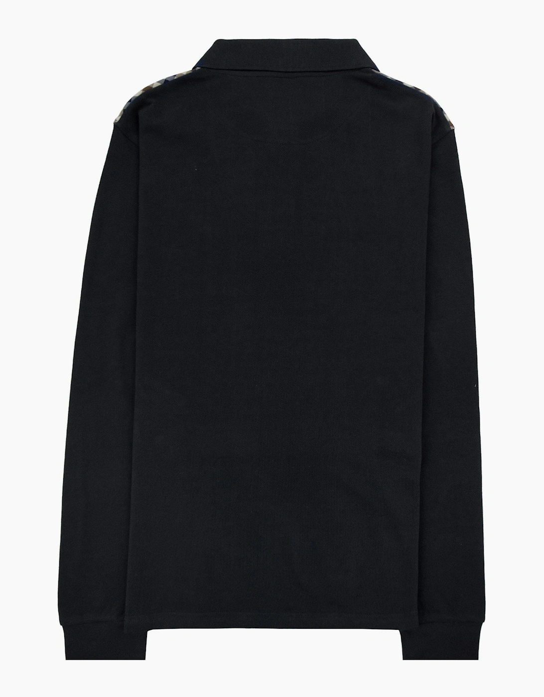 Aquascutum Stripes Piquet L/s Polo Black 16