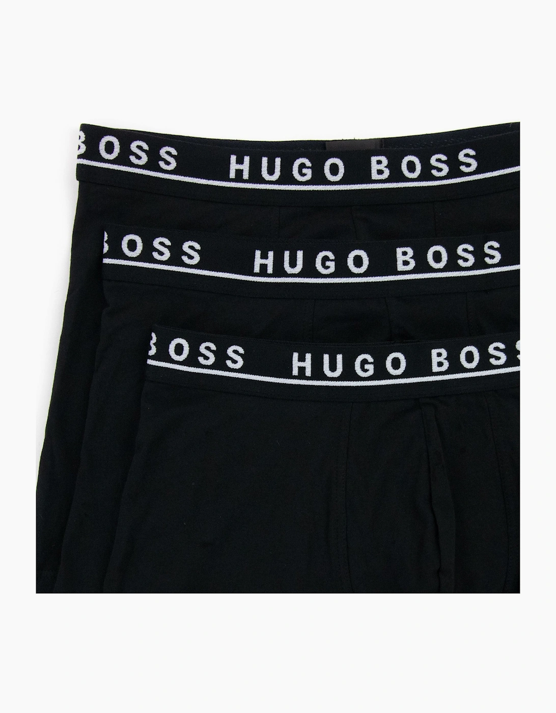 Hugo Boss Three Pack Of Stretch Cotton Boxer Black 001