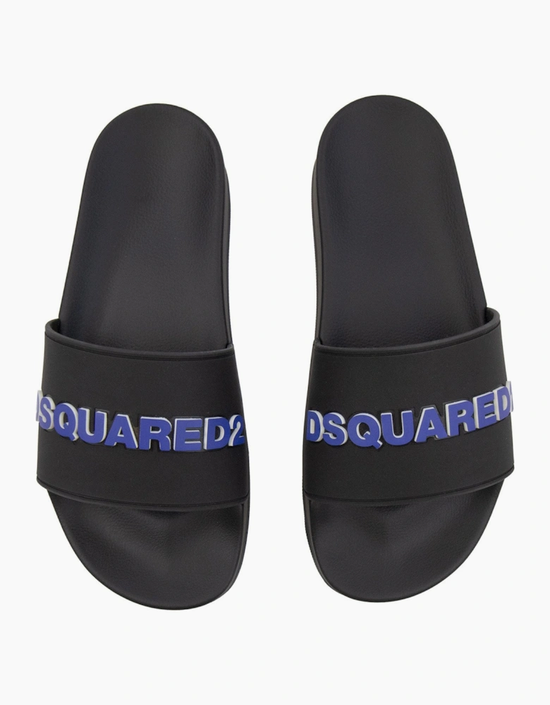 Dsquared2 Dsquared Logo Slides Black/Blue