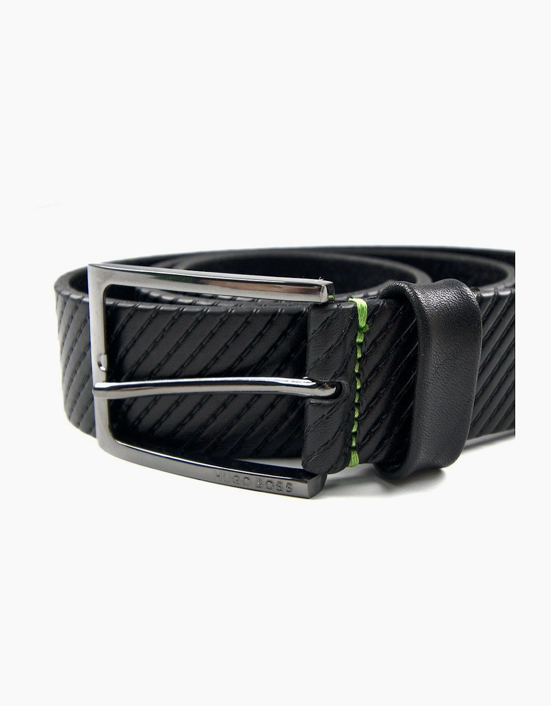 Hugo Boss Titching Belt Black/Green
