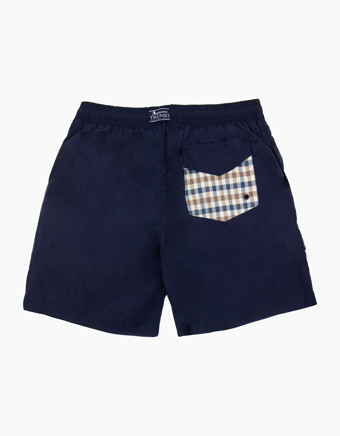 Aquascutum Beach Check Pocket Nylon Shorts Navy 11