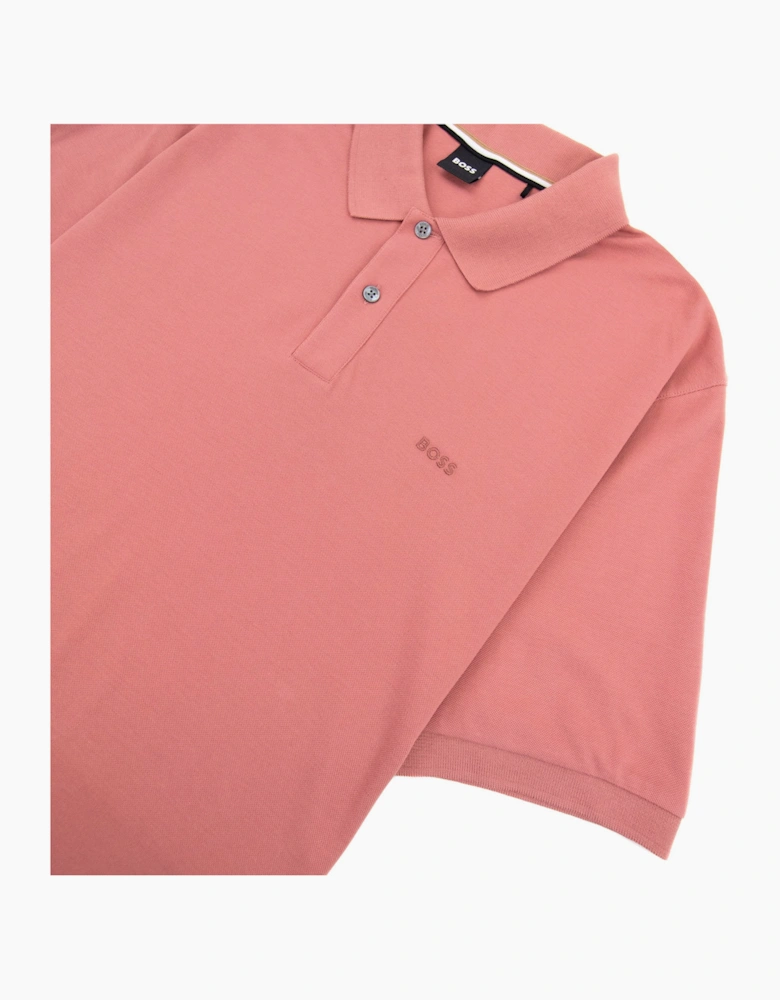 Hugo Boss Pallas Embroidered Logo S/s Polo Light Red 692