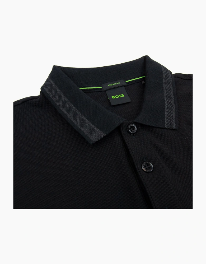 Hugo Boss Paddy Embroidered Logo Polo Black 008