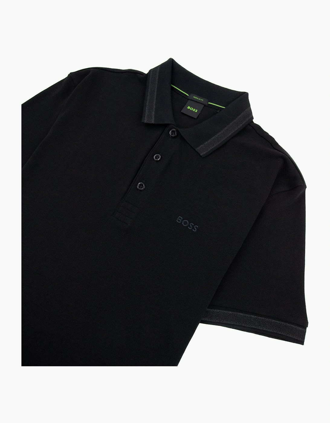 Hugo Boss Paddy Embroidered Logo Polo Black 008