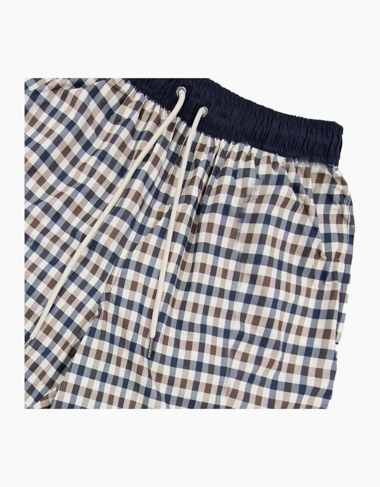 Aquascutum Iconic Volley Swim Shorts Club Check 28