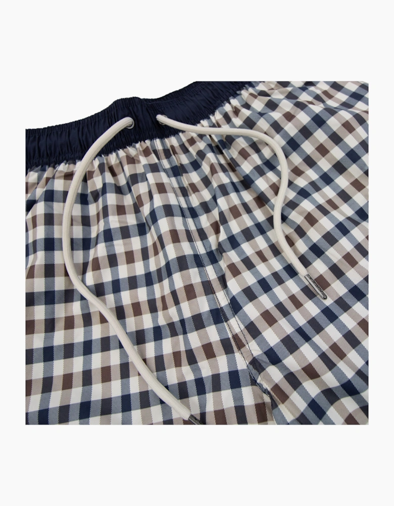 Aquascutum Iconic Volley Swim Shorts Club Check 28
