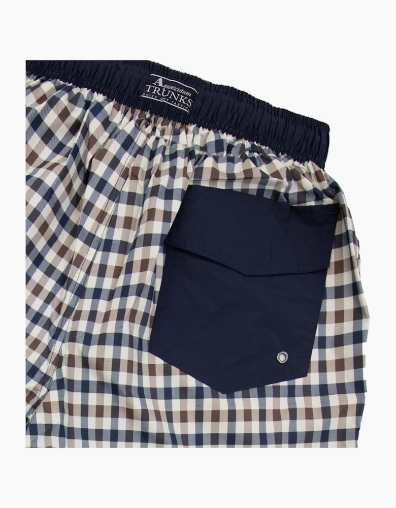 Aquascutum Iconic Volley Swim Shorts Club Check 28
