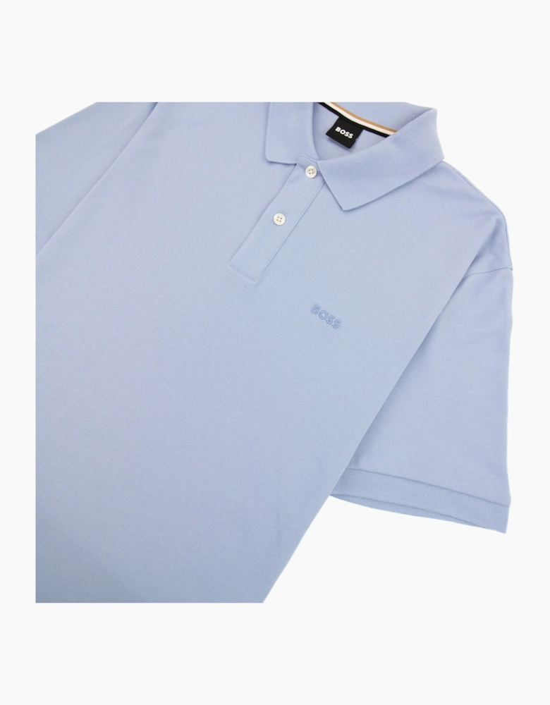 Hugo Boss Pallas Embroidered Logo S/s Polo Light Blue 492