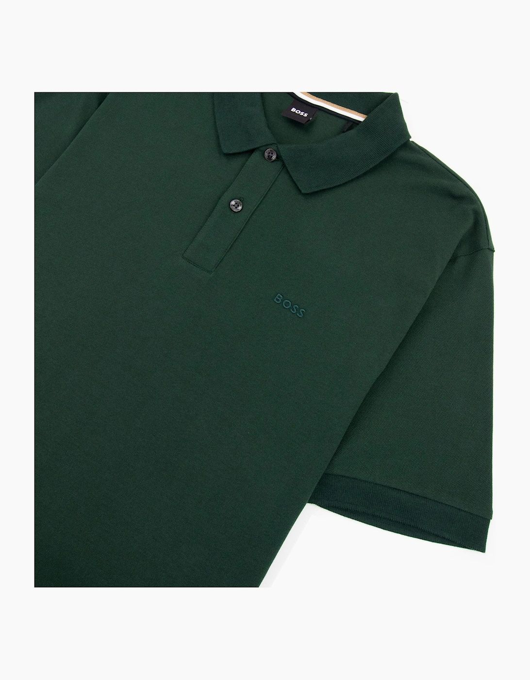 Hugo Boss Pallas Embroidered Logo S/s Polo Dark Green 350