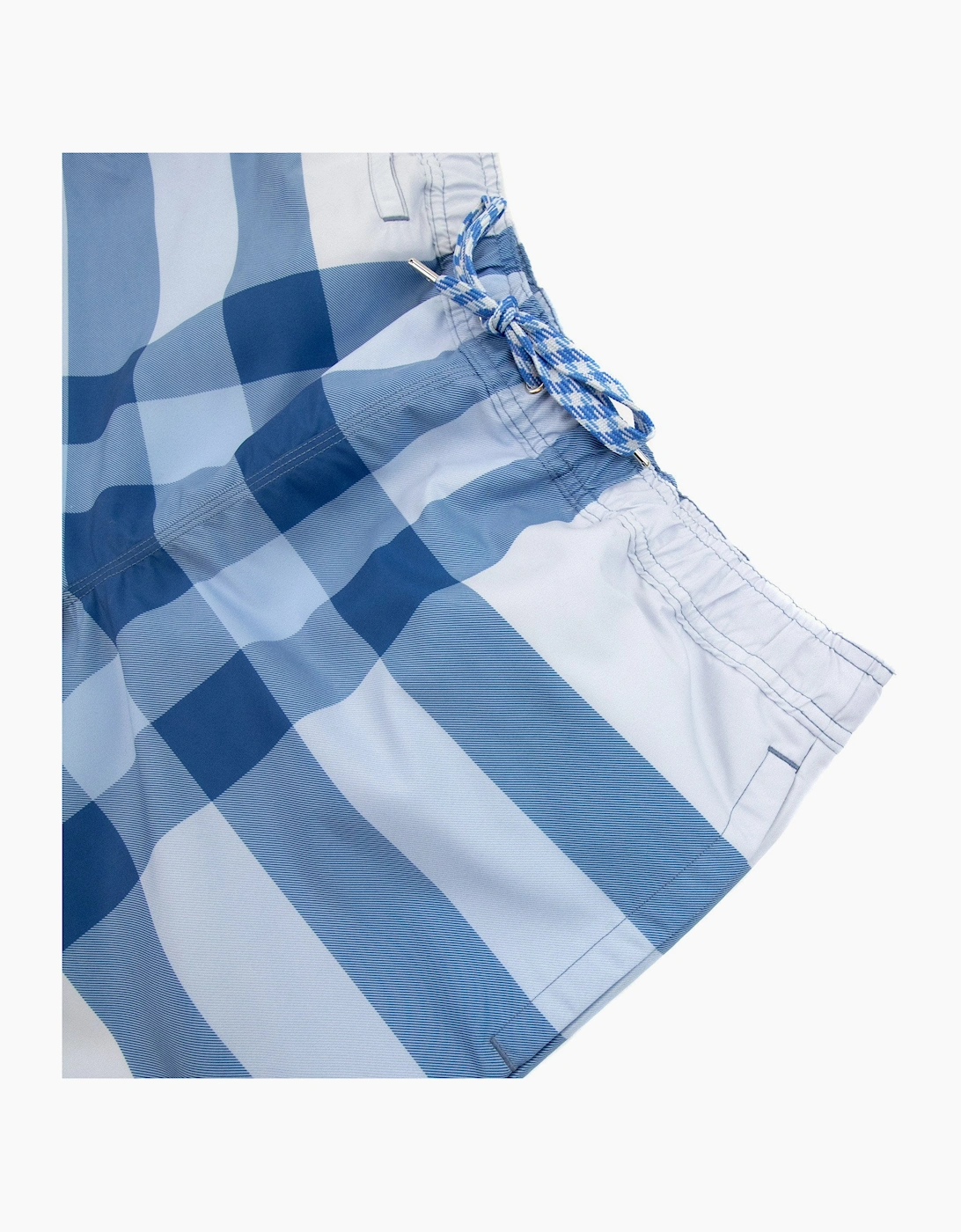 Burberry Martin Ip Check Swim Short Sky Blue