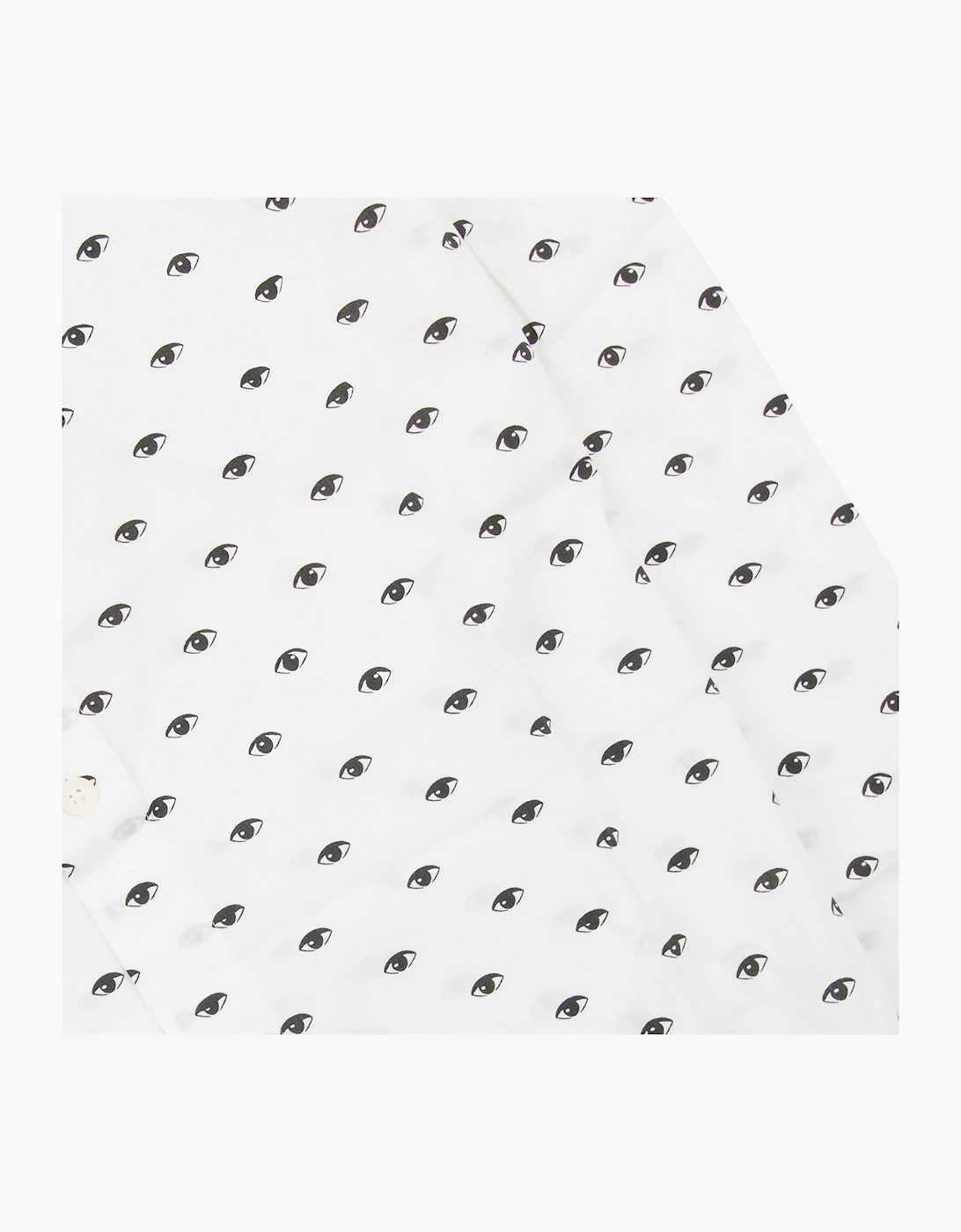 Kenzo Eye Printed Slim Fit L/s Shirt White 001