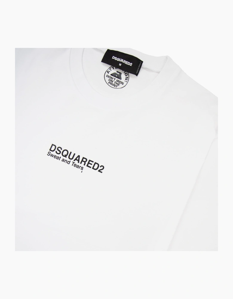 Dsquared2 Sweat And Tears Cool Fit Tee White