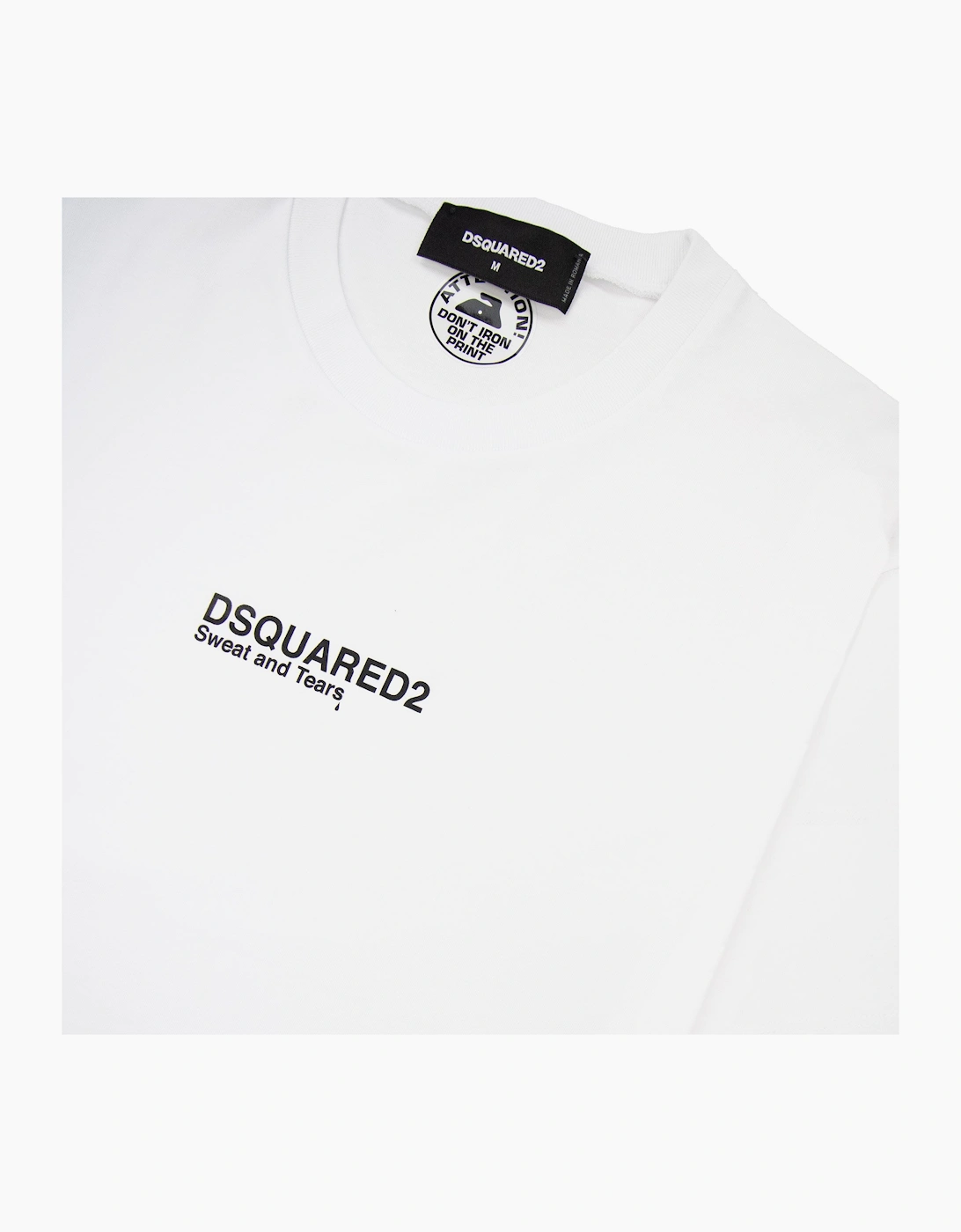 Dsquared2 Sweat And Tears Cool Fit Tee White