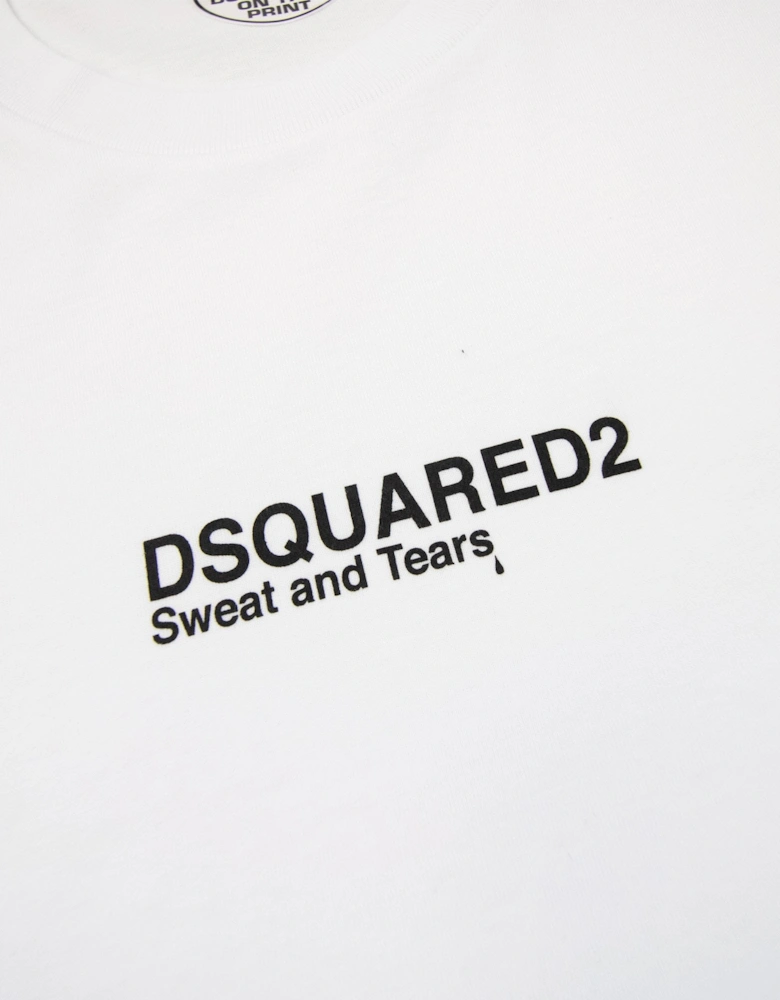 Dsquared2 Sweat And Tears Cool Fit Tee White