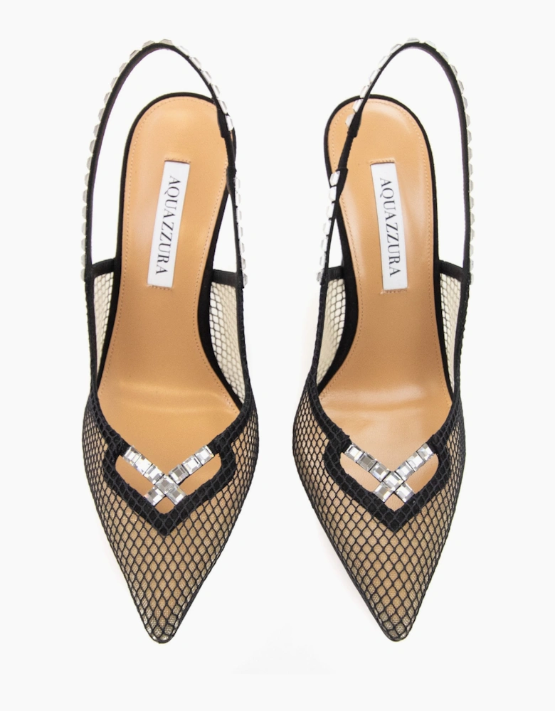 Aquazzura Forbidden Love Sling 105 Black