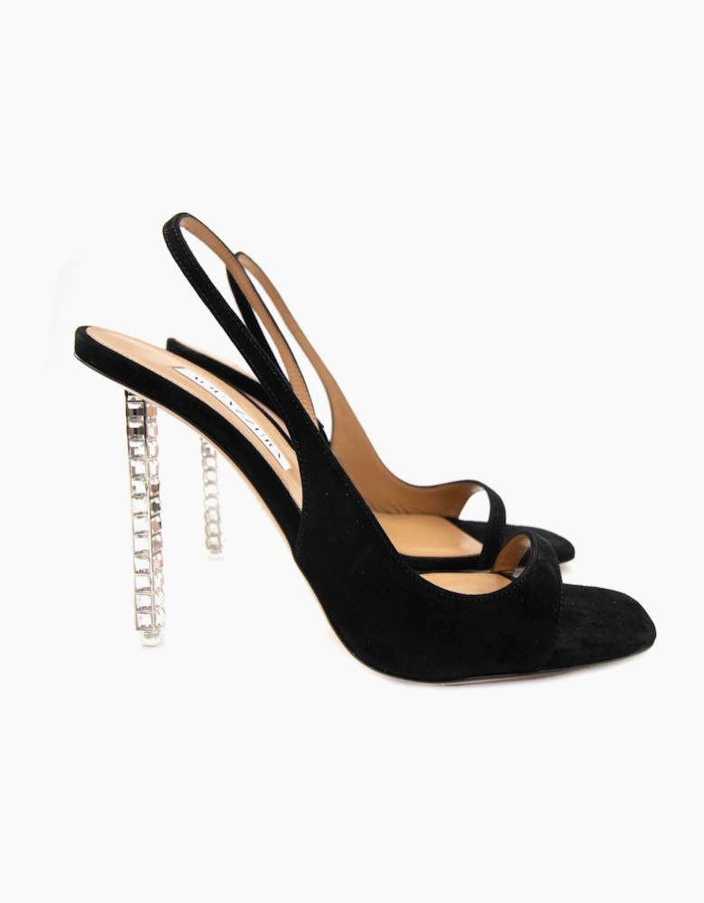 Aquazzura Rock Chic Sling 105 Black