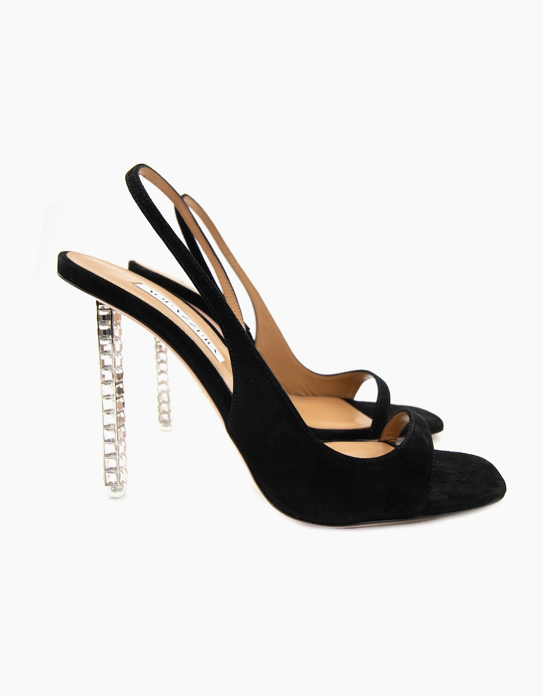 Aquazzura Rock Chic Sling 105 Black