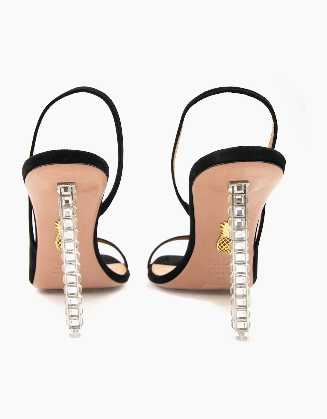 Aquazzura Rock Chic Sling 105 Black