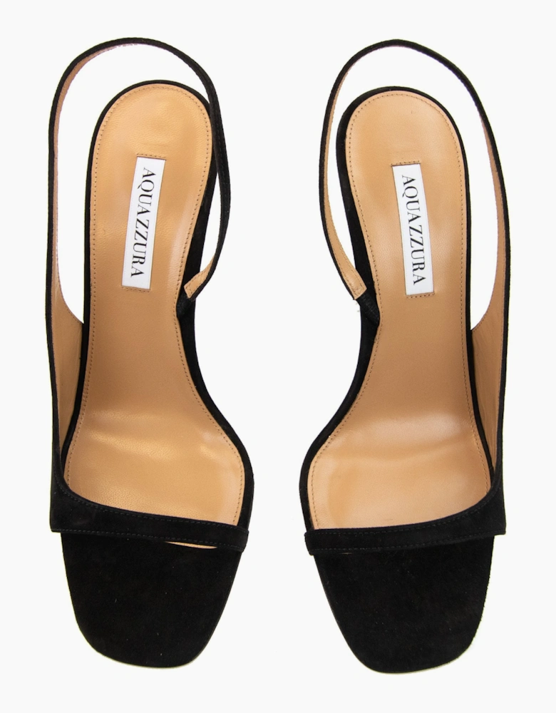 Aquazzura Rock Chic Sling 105 Black