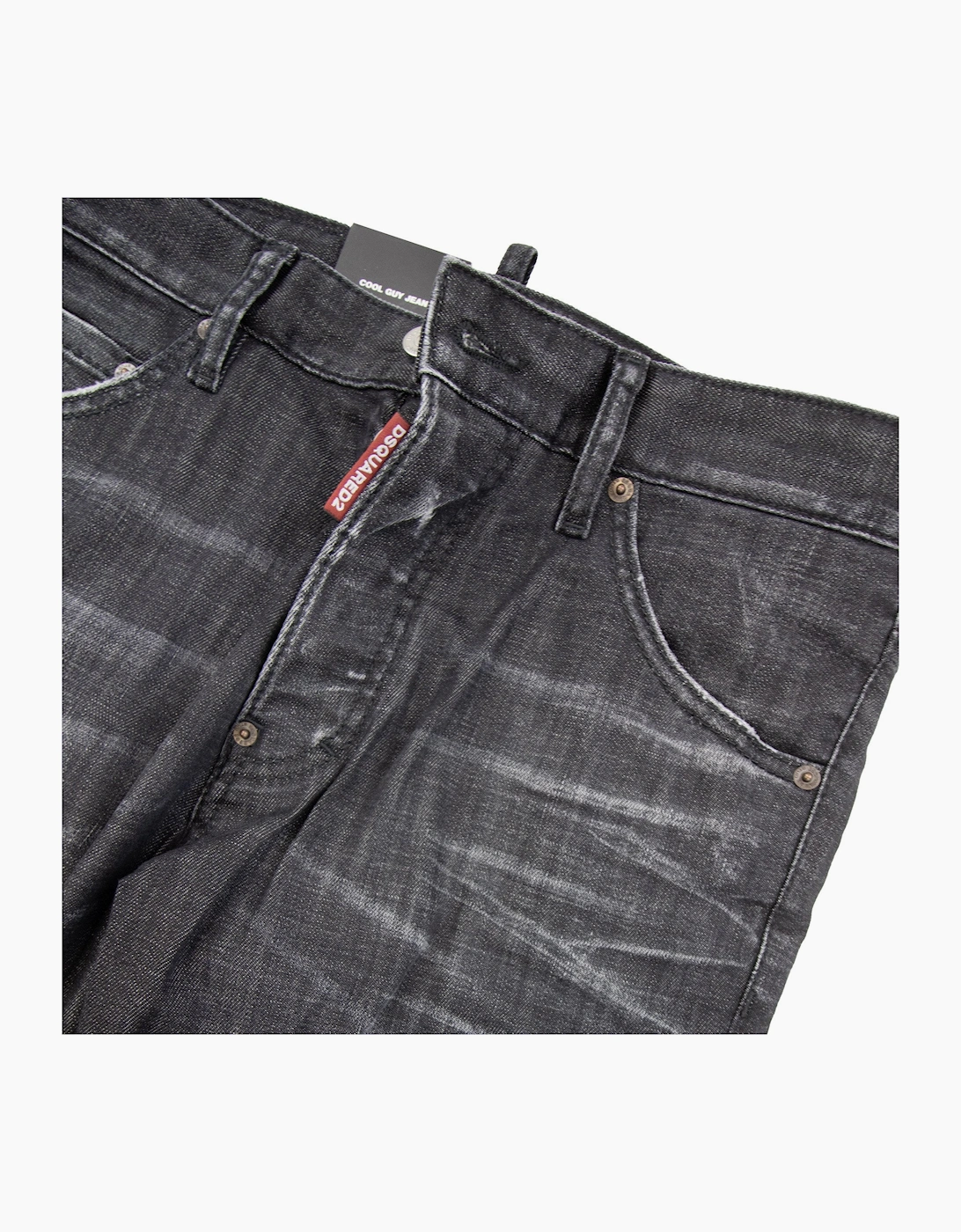 Dsquared2 Black Easy Wash Cool Guy Jeans Black 900