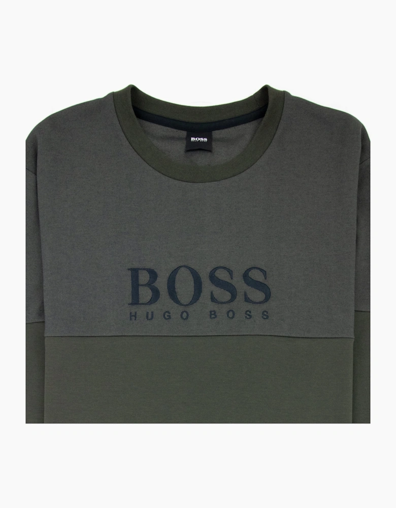 Hugo Boss Tracksuit Sweatshirt Front Logo Dark Green