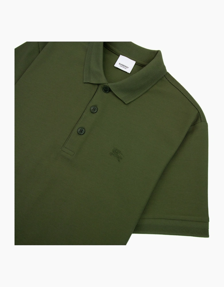 Burberry Manzoni Classic Logo Short Sleeve Polo Olive