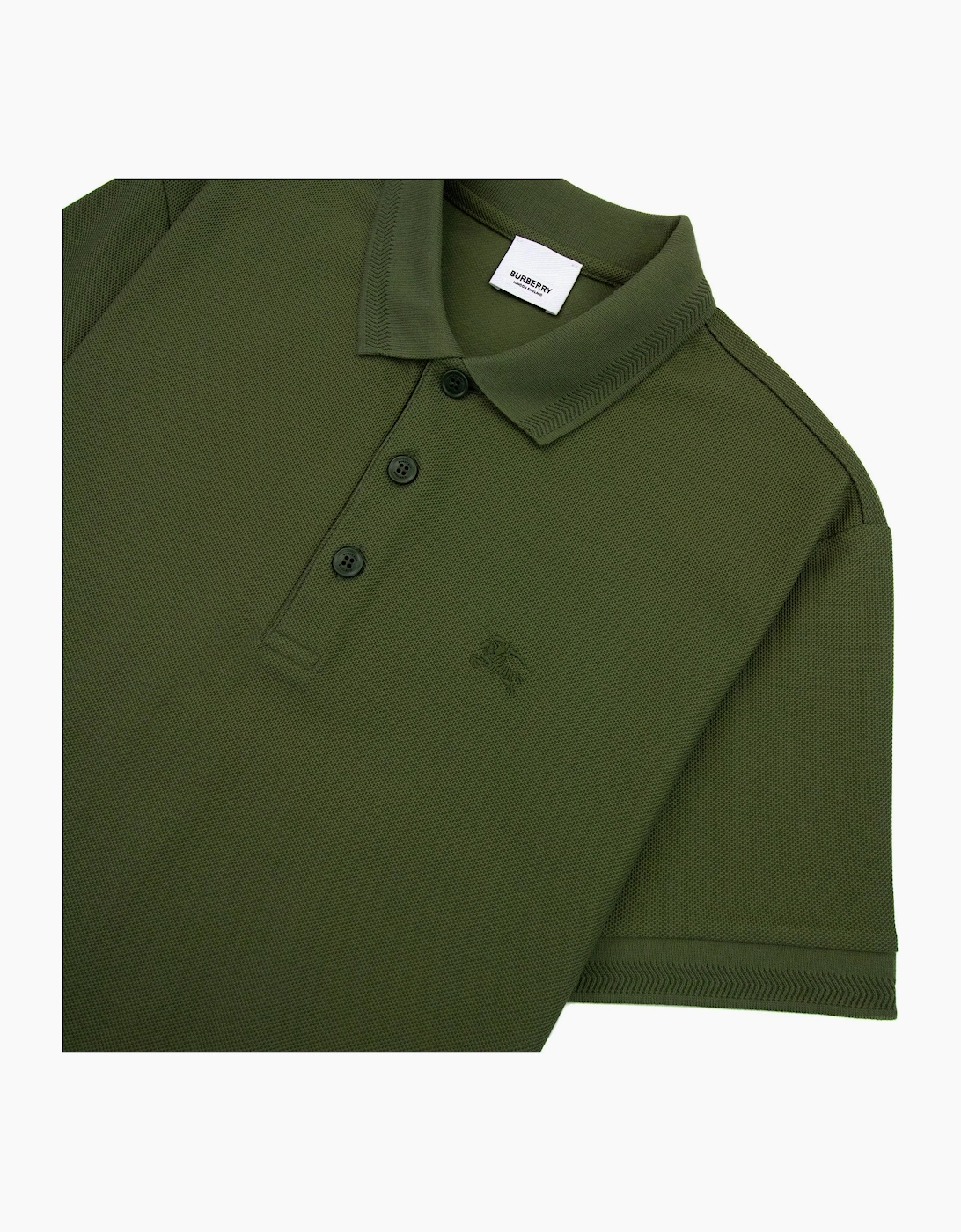 Burberry Manzoni Classic Logo Short Sleeve Polo Olive