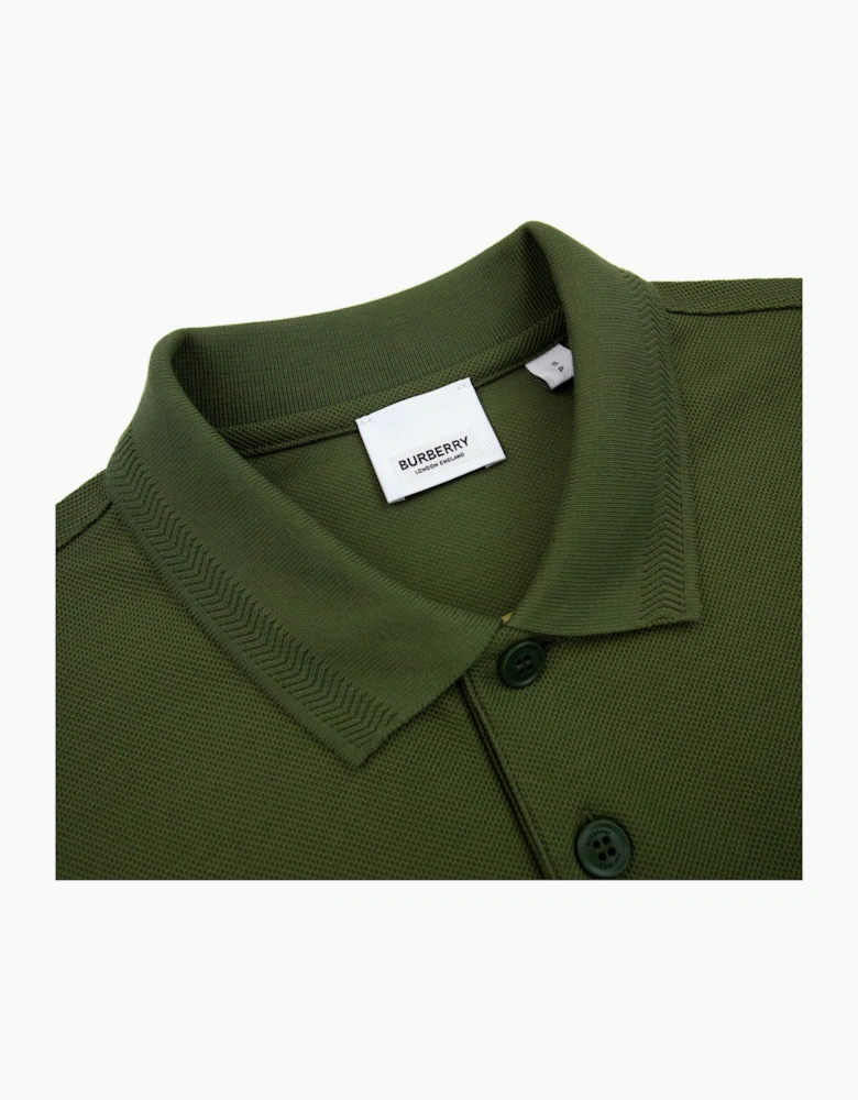 Burberry Manzoni Classic Logo Short Sleeve Polo Olive