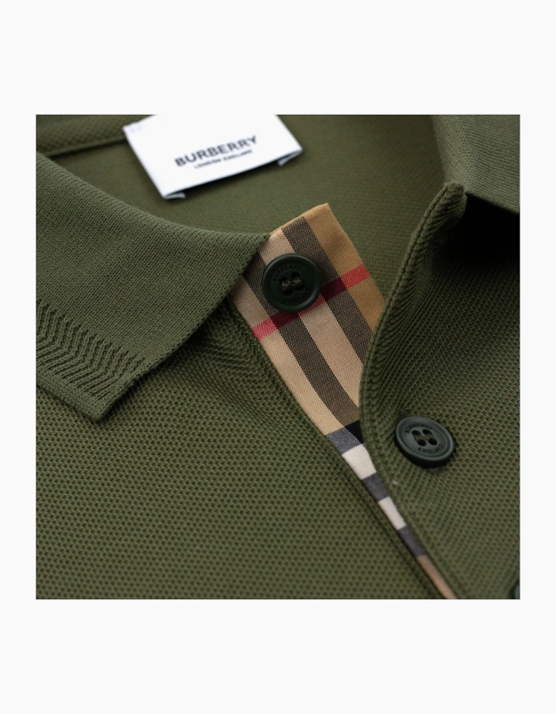 Burberry Manzoni Classic Logo Short Sleeve Polo Olive