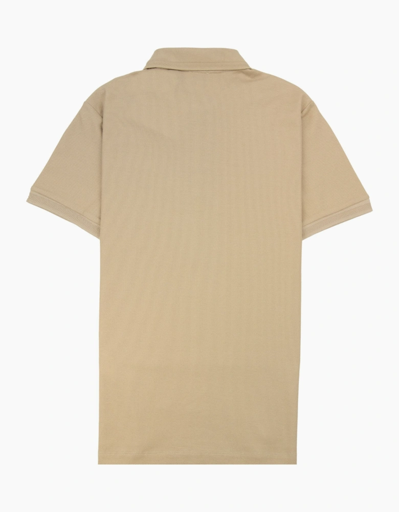 Burberry Eddie Cotton Polo Shirt Soft Fawn