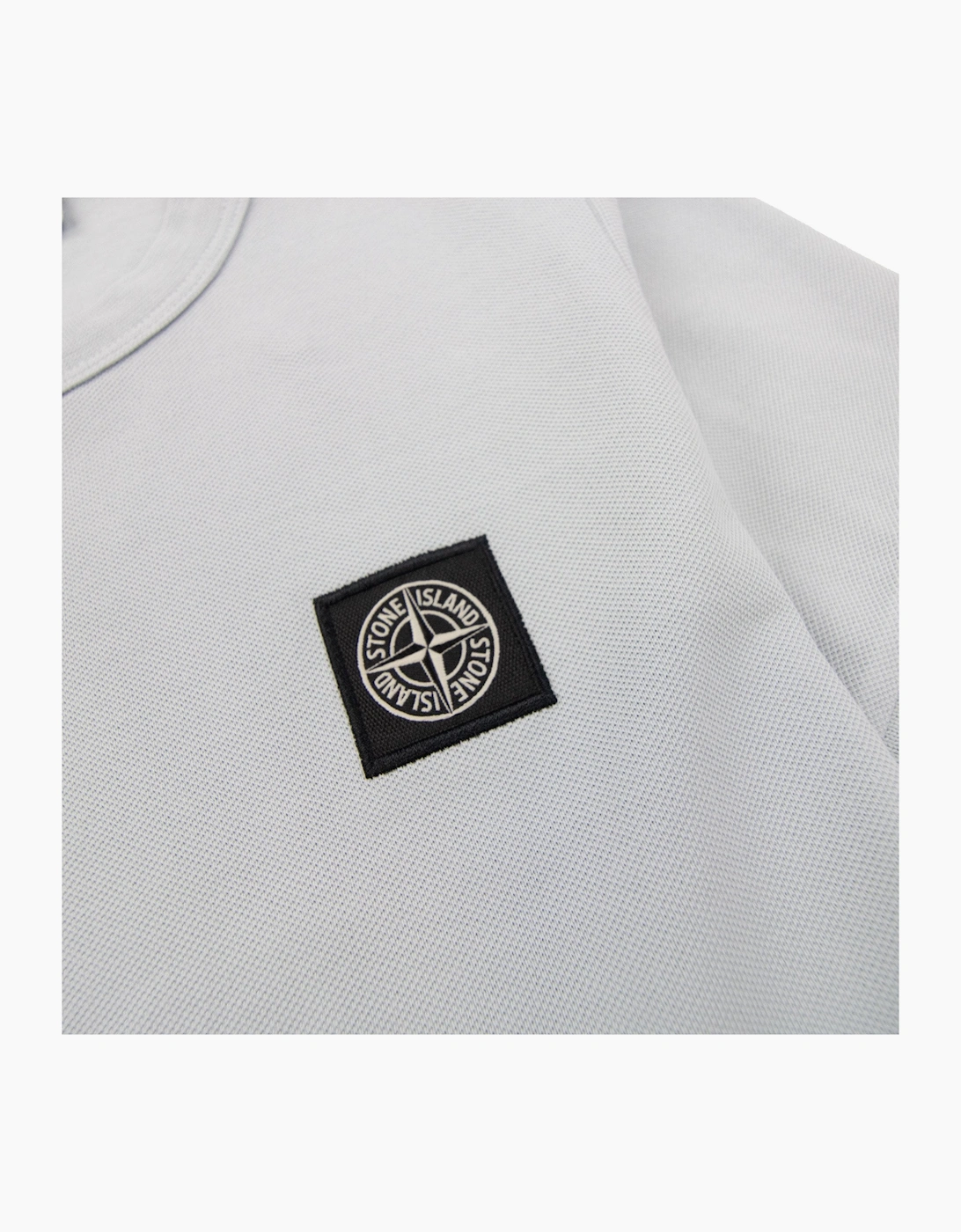 Stone Island Junior 2100001 Light Cotton Compass Patch T Shirt Sky Blue V0041