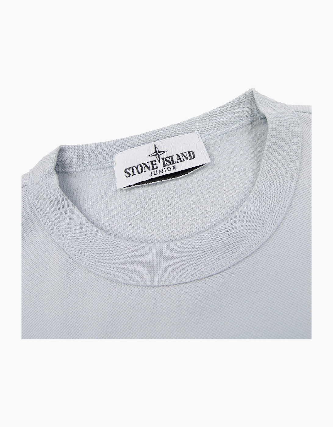 Stone Island Junior 2100001 Light Cotton Compass Patch T Shirt Sky Blue V0041
