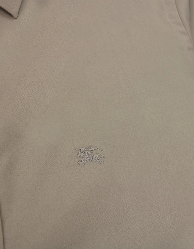 Burberry Check Collar Shirt Dark Honey
