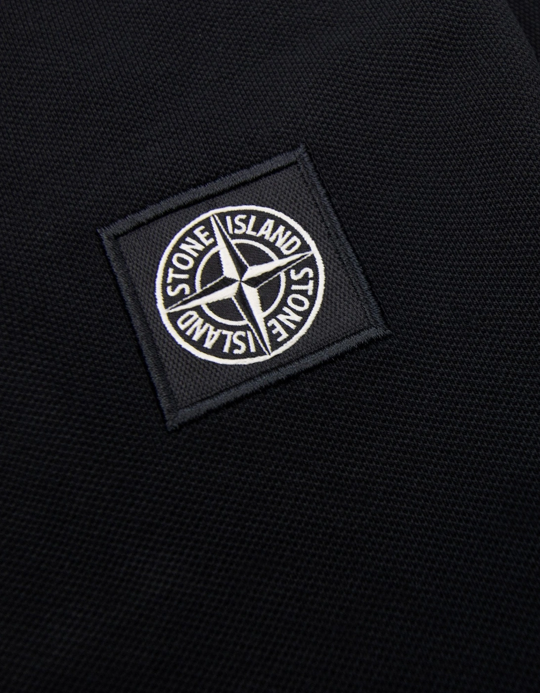 Stone Island Junior 2100001 Light Cotton Compass Patch T Shirt Black V0029