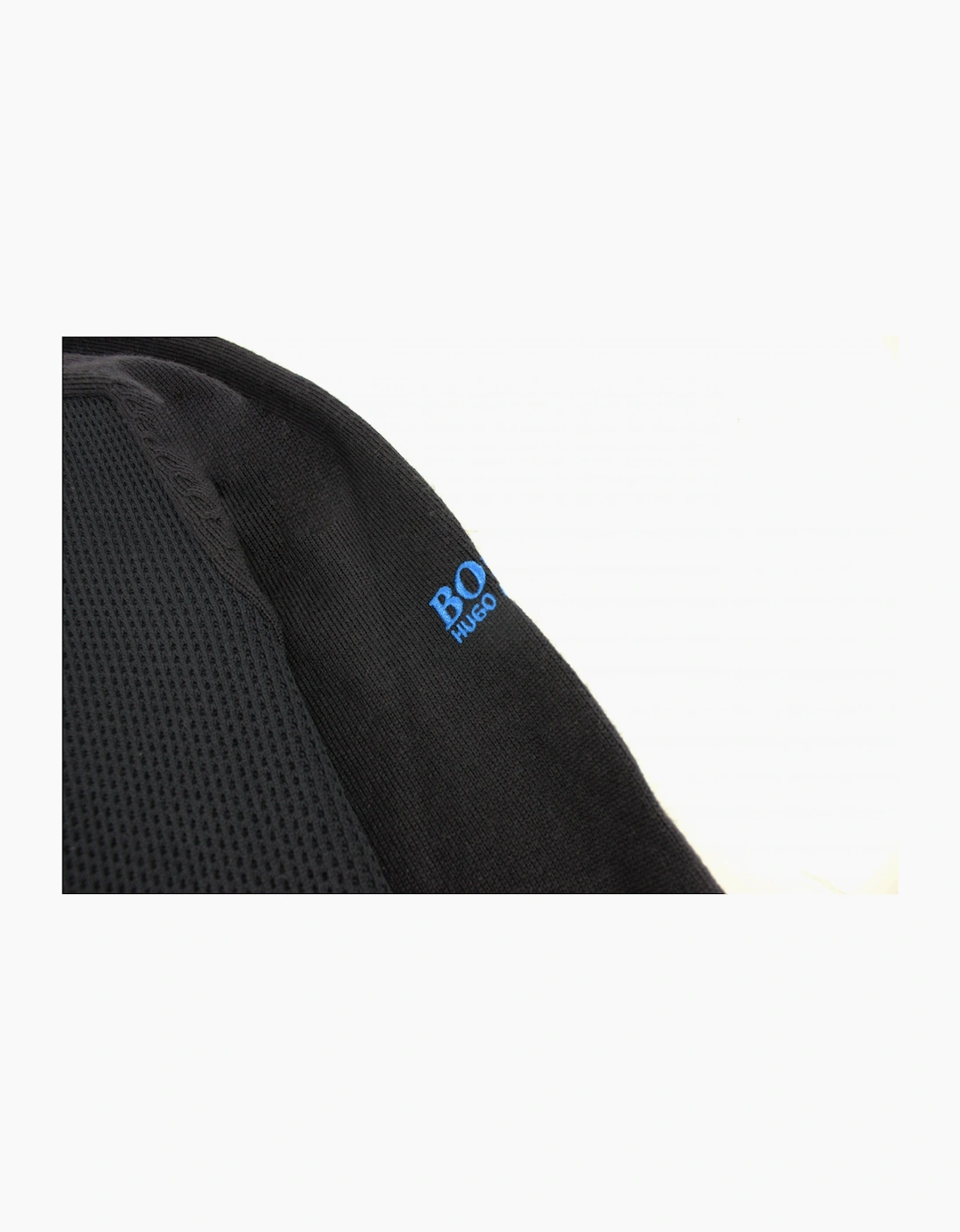 Hugo Boss Zor Quarter-zip Arm Logo Swatshirt Black