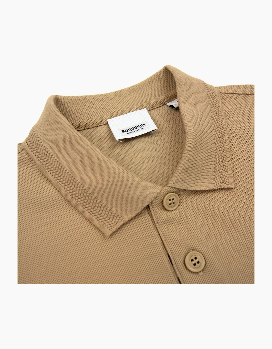 Burberry Manzoni Classic Logo Short Sleeve Polo Soft Fawn