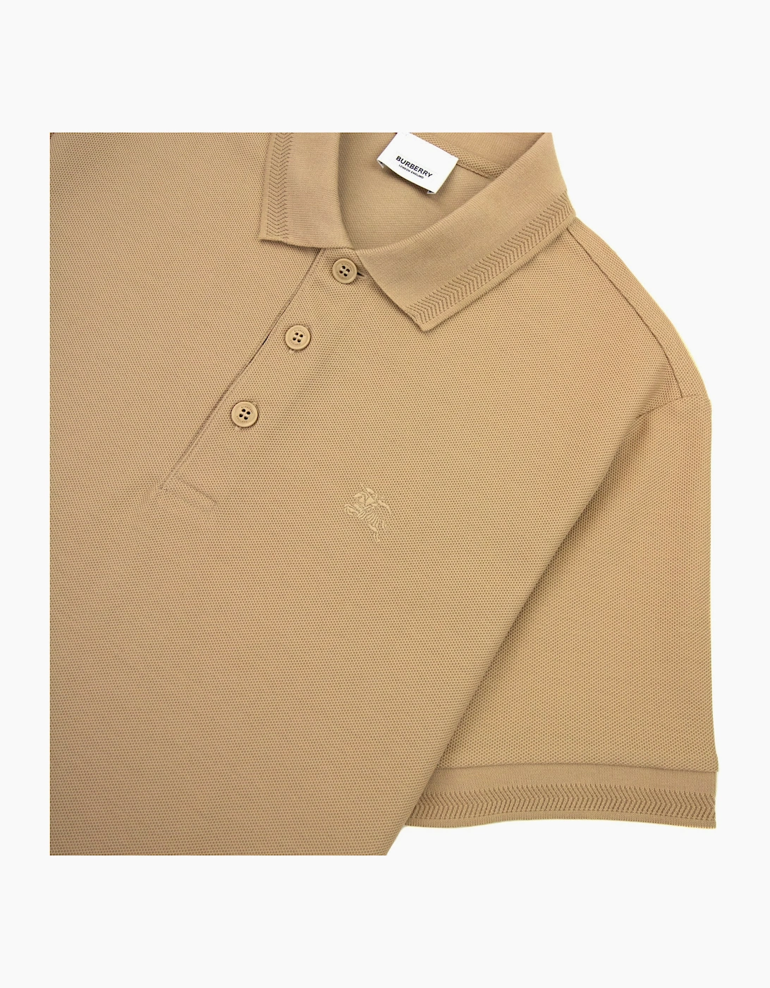 Burberry Manzoni Classic Logo Short Sleeve Polo Soft Fawn