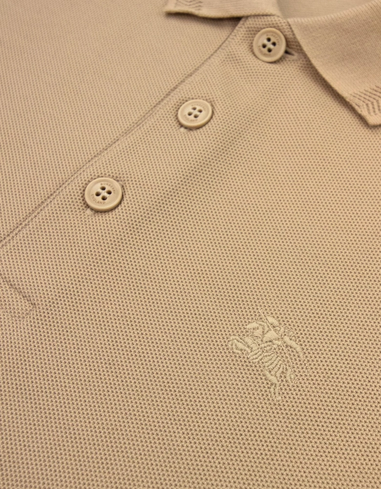 Burberry Manzoni Classic Logo Short Sleeve Polo Soft Fawn