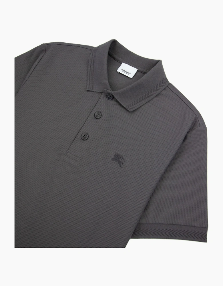Burberry Manzoni Classic Logo Short Sleeve Polo Seal Grey