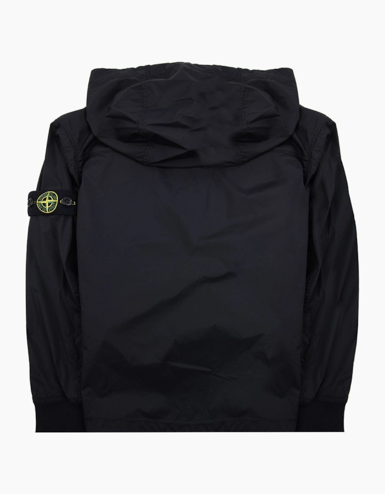 Stone Island Junior 4100005 Skin Touch Wind Resistant Jacket Black V0029