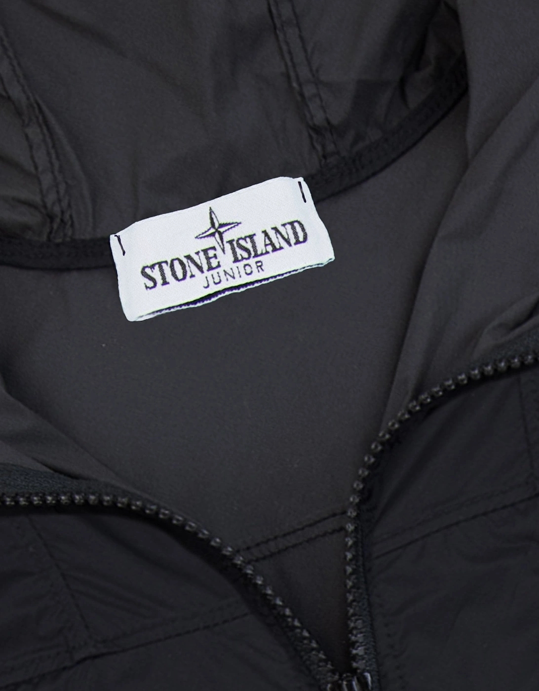 Stone Island Junior 4100005 Skin Touch Wind Resistant Jacket Black V0029