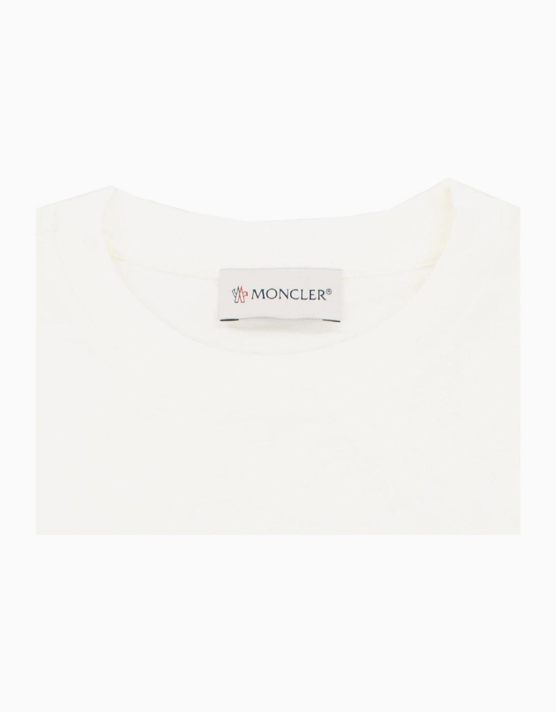 Moncler Junior Logo Motive T Shirt White 034